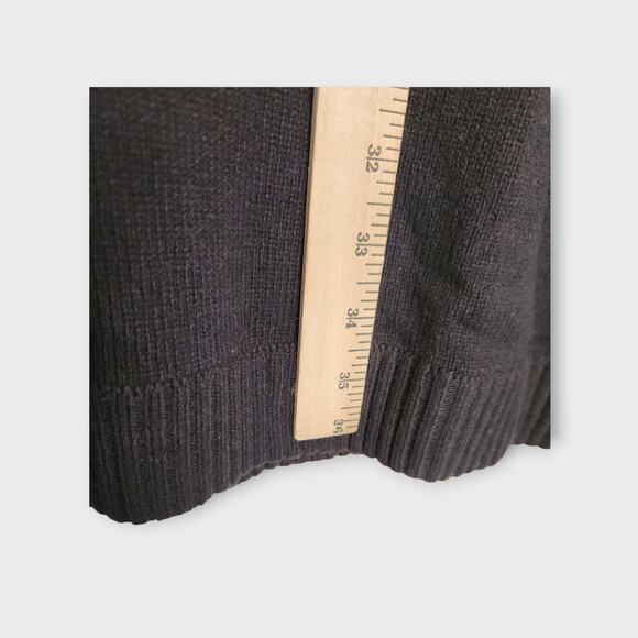 NEW Gudrun Sjödén Womens Black Wool Blend Knit Tunic Dress L Scandi Minimal - Picture 6 of 8